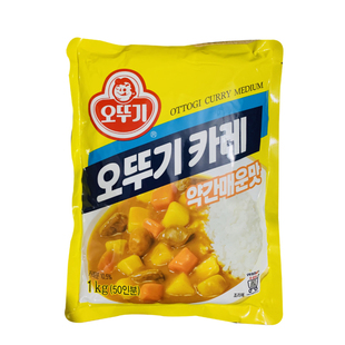 韩国进口不倒翁咖喱粉1kg中辣微辣韩国料理用盖饭调味料餐饮商用