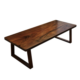 南美黑胡桃木书桌实木大板桌客厅家用学习桌工作台大长书桌长条桌