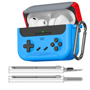 锁扣防丢AirpodsPro3保护套复古游戏风AirPods4耳机套支架式airpodspro2保护壳锁扣防摔AirPods3代耳机壳新款