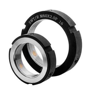 R型径向锁紧螺母精密国标圆螺母细牙丝杆轴承机床止退防松圆螺帽