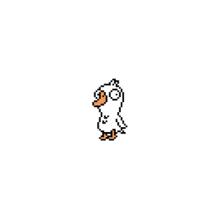 TLP反光车贴 鹅鸭杀 Goose Goose Duck 像素版大鹅 防水多用贴纸