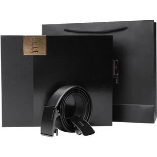 【情人节礼物】ellehomme真皮男款腰带双扣头自动扣皮带正装裤带