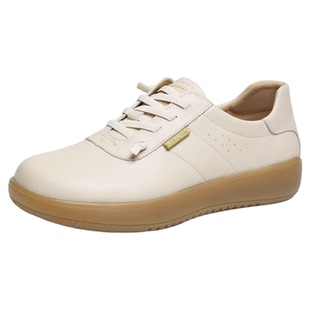 红蜻蜓妈妈鞋子2026春新款女鞋真皮软底中年小白鞋皮鞋女款运动鞋