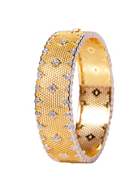 欧美复古s925银镂空手镯