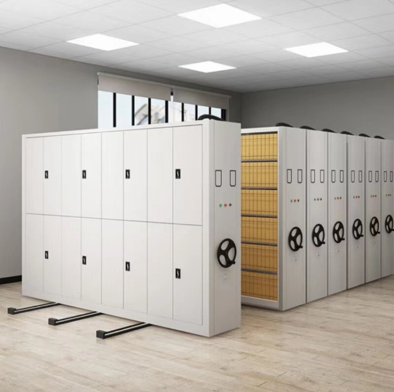 密集架手摇档案密集架轨道式智能电动密集架密集柜档案智能