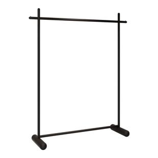 服装店专用落地衣架简约铁艺黑色落地货架衣服陈列架女装店挂衣架