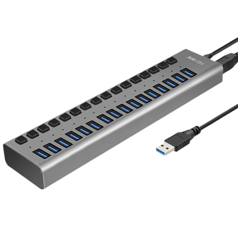 阿卡西斯电脑USB30扩展器供电分线器拓展坞HUB外置手机充电集线器