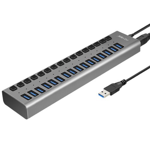 阿卡西斯电脑USB30扩展器供电分线器拓展坞HUB外置手机充电集线器