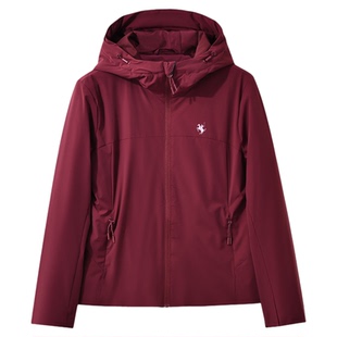 保罗彼得2025冬季新款女轻薄棉服派克服夹克连帽短外套SKEDR00421