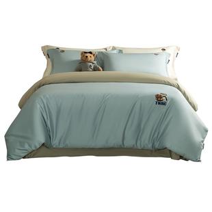 TeenieWeenie60支长绒棉贡缎四件套轻奢全棉纯棉床单被套高支高密