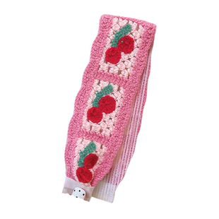 李沁同款粘粘贴魔术贴头发贴刘海贴魔法贴针织毛线发带洗脸发箍女