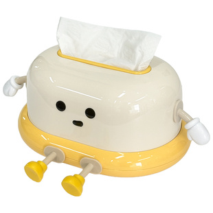 纸巾盒客厅桌面茶几餐巾纸收纳盒可爱游泳圈创意摆件弹簧抽纸盒