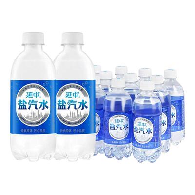 延中盐汽水380ml*12瓶0脂低能量小瓶装夏季解渴碳酸饮料整箱包邮