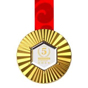 歌唱音乐比赛金牌奖牌定制公司周年庆冠军挂牌定做年会纪念勋徽章