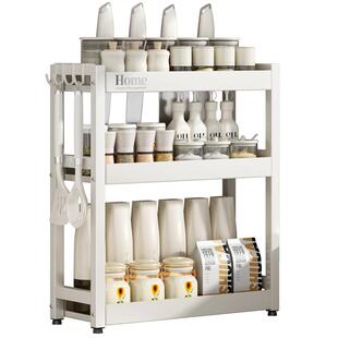 厨房调料置物架窄款调料品架子台面小型油盐酱醋调味料收纳架灶台