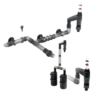 鱼缸滤桶进水出水管套装德国伊罕豪华鱼缸滤桶DIY进出水硬管配件