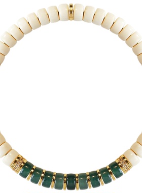 许多福 （智澜）天然全品无皮药片猛犸牙药片高级感手串男女款