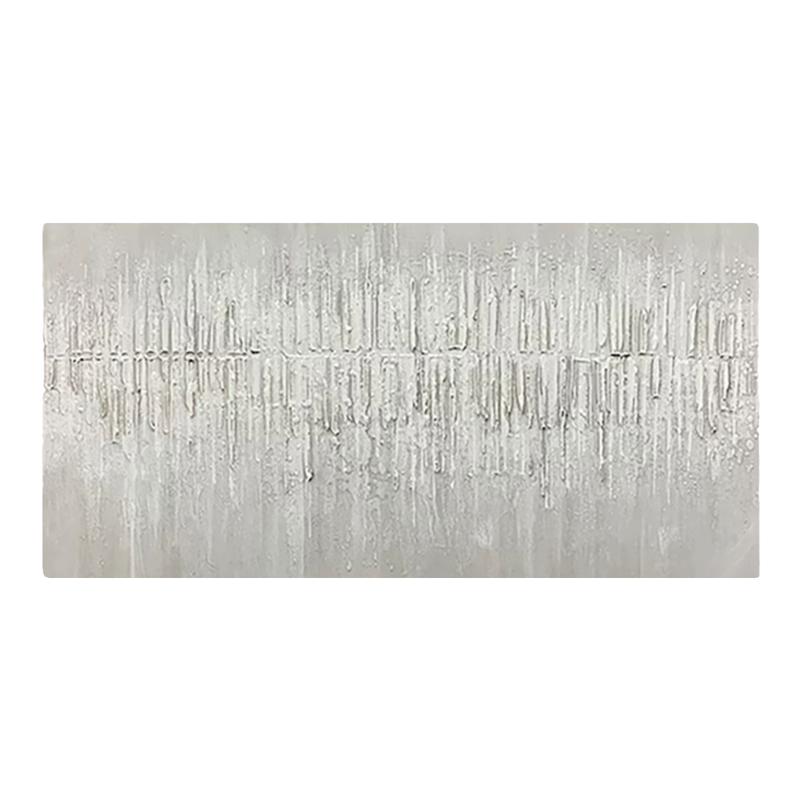 可班艺术客厅背景刀画手绘抽象画