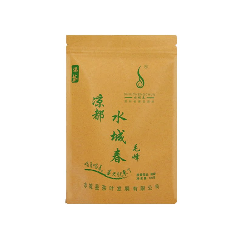 贵州六盘水水城春水城春茶叶毛尖高山明前提神云雾毛峰绿茶100g袋