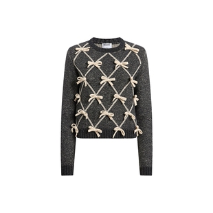 【全新上市】moschino/莫斯奇诺26早秋 女士圆领长袖毛衣