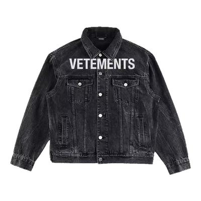 VETEMENTS休闲情侣秋季牛仔夹克