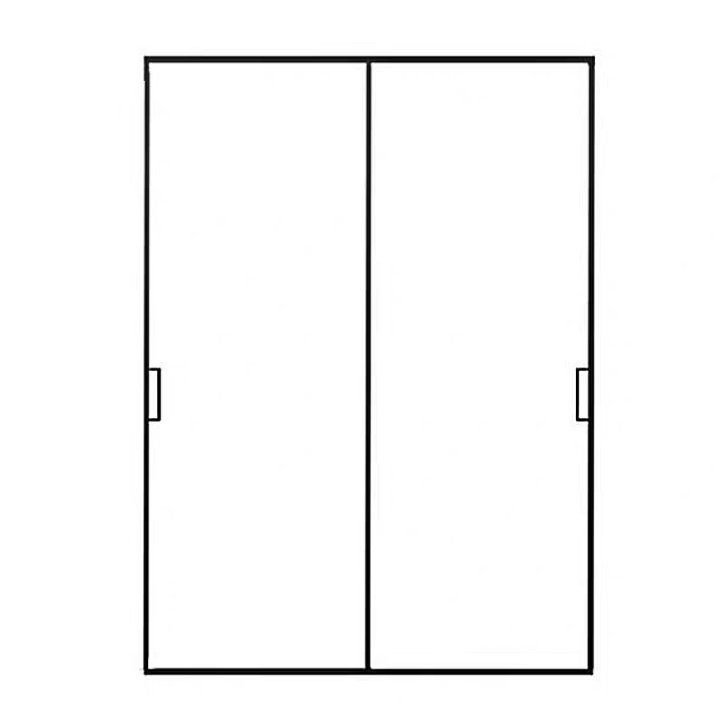 新款北欧上下轨吊轨移门阳台联动开放式厨房衣帽间玻璃推拉门隔断