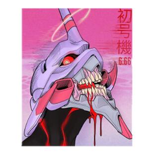 TLP反光车贴 EVA战士初号机暴走防水行李箱汽车汽摩防水贴纸