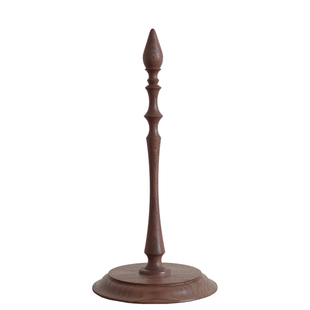 imooo原创家居法式复古中古实木厨房纸巾架立式胡桃木纸架卷纸架