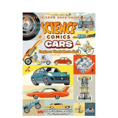 【预售】汽车:让您感动的发动机 【Science Comics】Cars: Engines That Move You英文儿童漫画原版图书外版进口书籍Zettwoch, Da