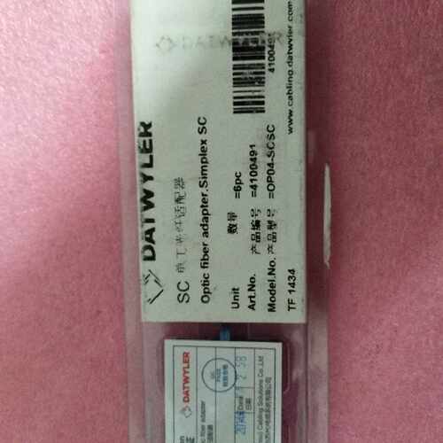 议价原装德特威勒Datwyler SC单工光纤适配器 OP04-SCSC 现货