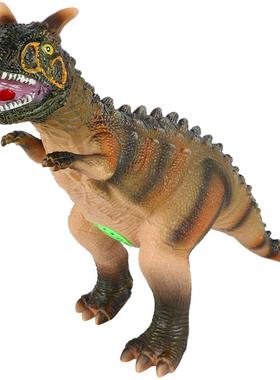 大号仿真软胶会叫恐龙儿童玩具动物世界模型侏罗纪霸王龙美甲龙男