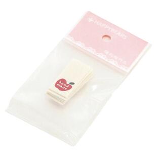 韩国领标原装进口happybears布标 装饰标签 手工纯棉织唛苹果草莓