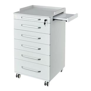 夸月牙科移动边柜口腔诊所美容院医疗专用不锈钢收纳柜小推车边柜