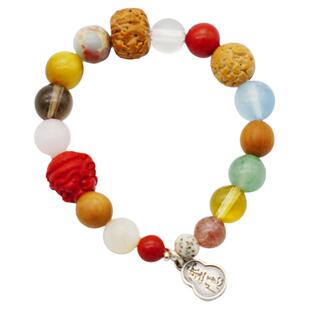 2026灵隐十八籽手串多宝菩提手机链挂饰朱砂手机挂绳挂手腕925银