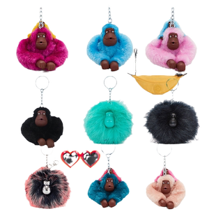 热销Kipling/凯浦林猴子趣味猩猩包挂件挂饰可爱挂件创意饰品毛绒