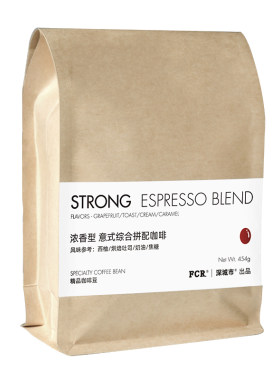 FCR意式拼配咖啡豆美式深度烘焙