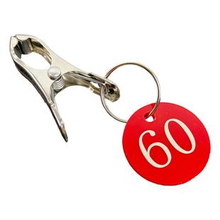 麻辣烫超市叫号寄存牌饭店餐饮取餐数字牌带夹子对号牌定制牌