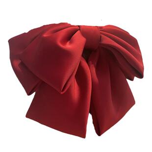 【够大才美】蝴蝶结顶夹显脸小双面缎高品质发饰复古发夹超仙百搭