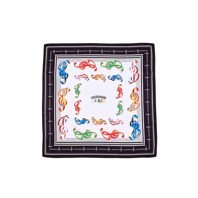 2025MAMA新款gd权志龙同款联名丝巾pmo字母日韩印花方巾头巾男女