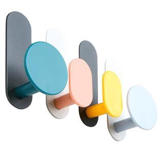 免打孔挂钩强力粘胶门后挂衣架无痕承重墙壁包衣帽钩玄关钥匙收纳