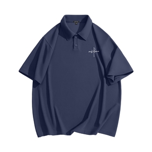 GV真维斯藏青色polo衫男款高级感男士短袖T恤春季2026新款衣服男C