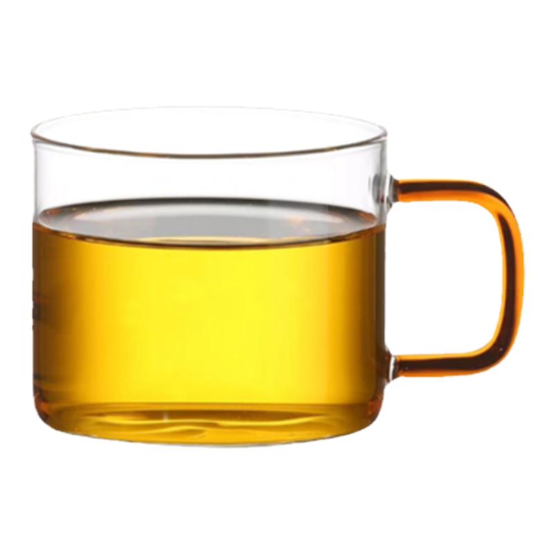 北大史玻璃茶杯带把功夫茶杯茶具玻璃高硼硅耐热六只装小品杯