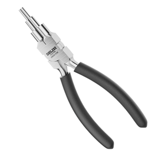 德力西六段钳绕线钳子工具钢丝折弯圆形折弯卷线钳异形圆柱卷针钳