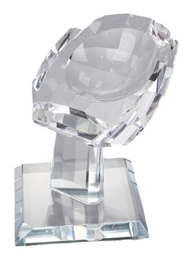 形状捧球手型水晶底座