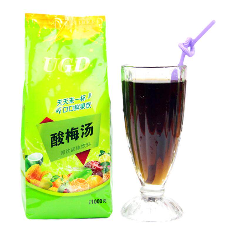 UGD酸梅汤1kg果汁粉 固体速溶酸梅粉 果汁机饮料粉冷饮原料酸梅膏