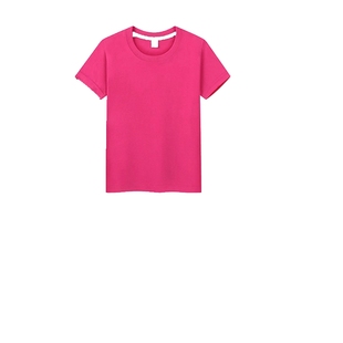 儿童糖果色彩色t恤纯色短袖毕业班服幼儿园孩子的天空演出服夏季
