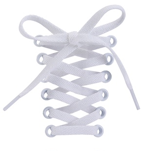 微松鞋带适用nike空军一号黑武士af1黑纯白色扁绳小白板鞋金属扣