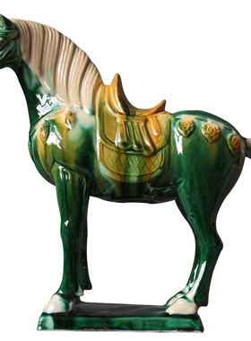 摆件纯手工制作祝福陶瓷中式客厅