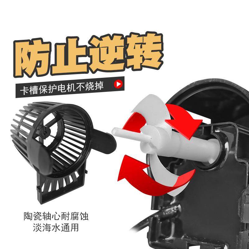 四头鱼缸造浪泵超静音冲浪泵鱼池吹鱼粪器造流环流泵制浪大型强劲