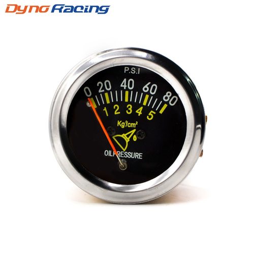 跨境热销汽车改装机械式机油赛车机身金属压力表仪表52MM通用